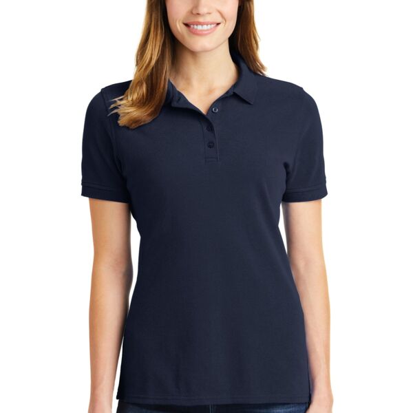 Ladies Combed Ring Spun Pique Polo Thumbnail