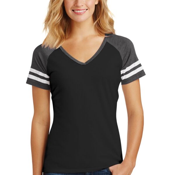 Ladies Game V Neck T-Shirt Thumbnail